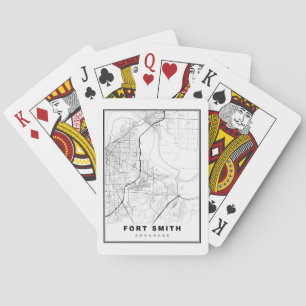 Fort Smith Map Playing Cards
