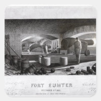 Fort Sumter, Interior View of Three Gun Battery