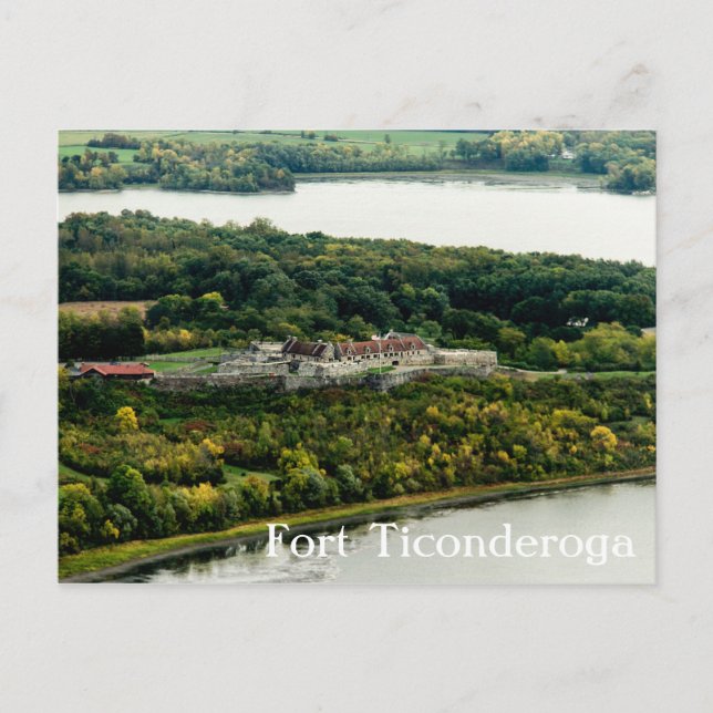 Fort Ticonderoga Autumn Lake Champlain Personalize Postcard (Front)