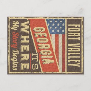 Fort Valley Georgia Postcard