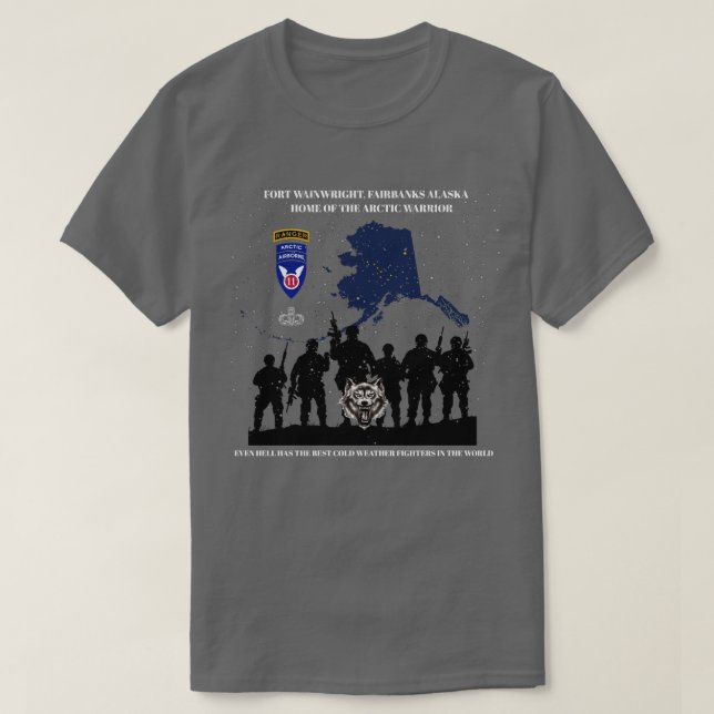 FORT WAINWRIGHT WARRIORS T-Shirt (Design Front)