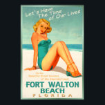 Fort Walton Beach Florida Emerald Coast Pin U Poster<br><div class="desc">Fort Walton Beach Florida Emerald Coast Pin Up Travel Poster Time of Our Lives New Retro Gulf Shore Art Print 205

vintage art print,  retro gig poster,  gothic horror art,  alternative wall decor,  surrealist poster,  rock concert print,  sci fi alien art,  macabre illustration,  dark aesthetic,  pop culture poster</div>