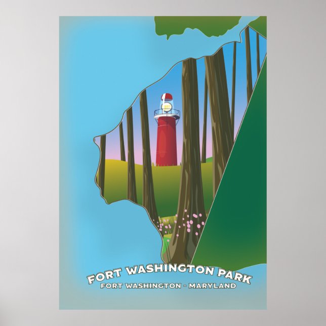 Fort Washington Park Maryland map Poster (Front)