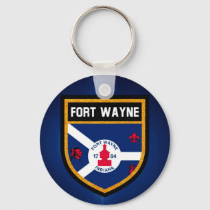 Fort Wayne Flag Keychain