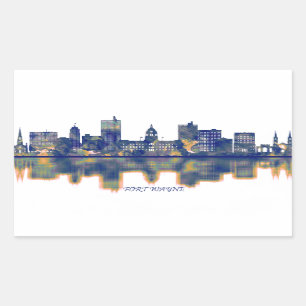 Fort Wayne Skyline Sticker