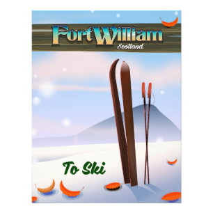 Fort William Scotland ski. Photo Print