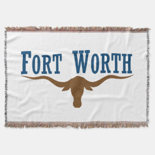 Fort Worth city flag Throw Blanket