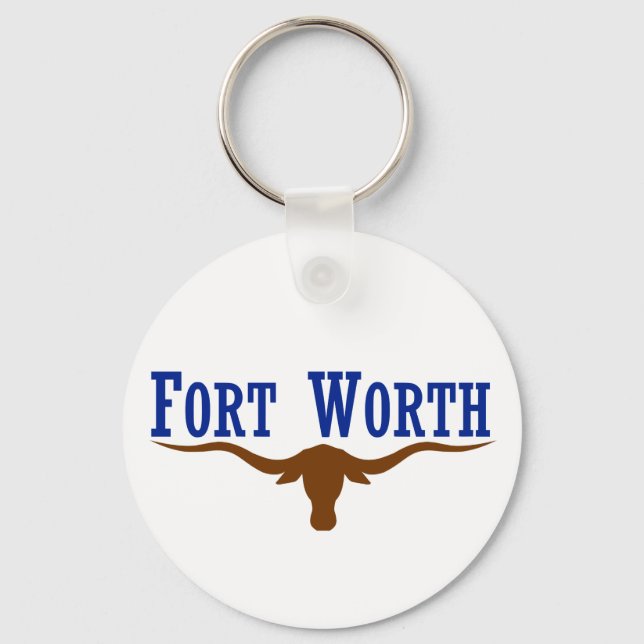 Fort Worth Flag Keychain (Front)