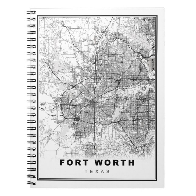 Fort Worth Map Notebook (Front)