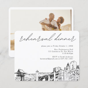 Fort Worth Rehearsal Dinner Invite Enclosure Card
