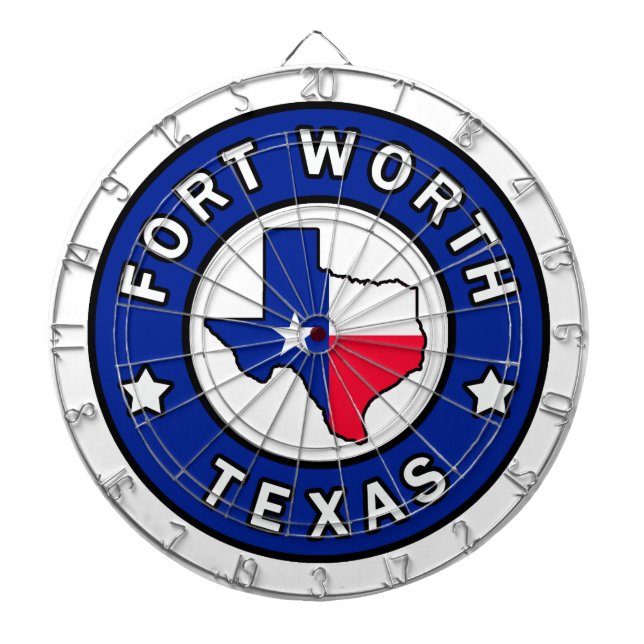 Fort Worth Texas Dartboard (Front)