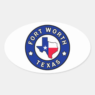 Fort Worth Texas Oval Sticker