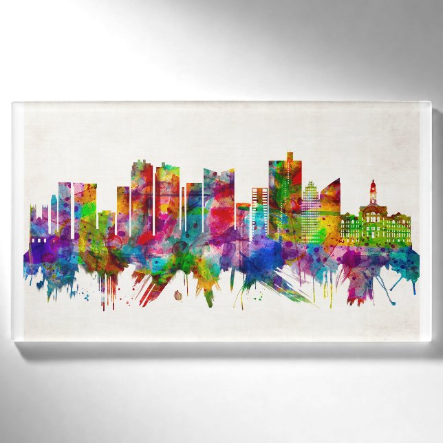 Fort Worth Texas Skyline Name Tag (Front)