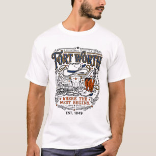 fORT wORTH tEXAS sTOCKYARDS dISTRICT wESTERN tHEME T-Shirt