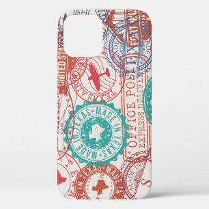 Fort Worth Texas: travel stamps. iPhone 12 Case