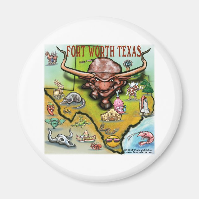 Fort Worth TX Magnet (Front)