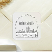 Fort Worth Wedding | Pre-Addressed Envelope Seal