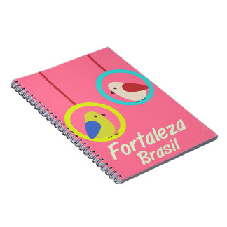 Fortaleza Brazil vintage travel poster Notebook
