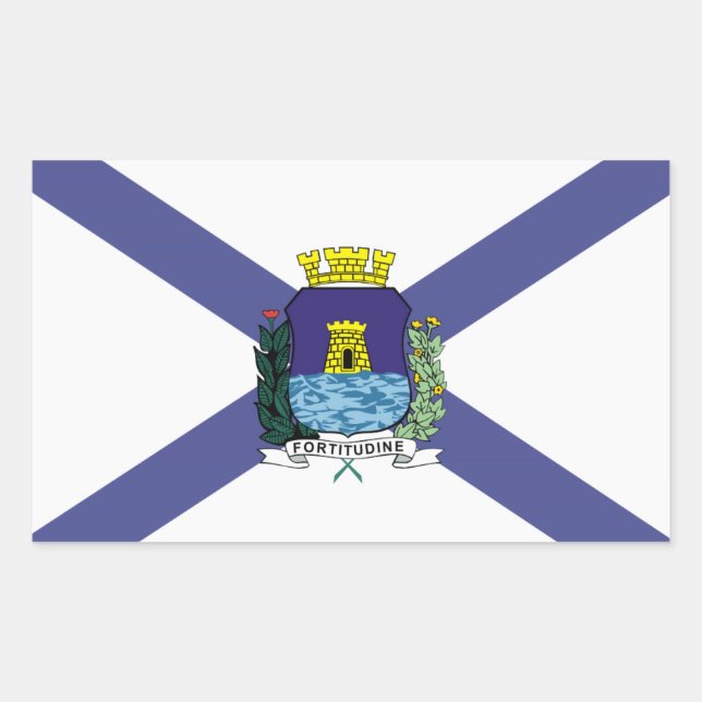 Fortaleza, Brazilian city flag Stickers (Front)