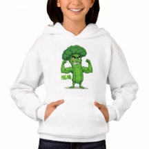 Forte Légume Club-Flexing Broccoli Drôle Cartoon