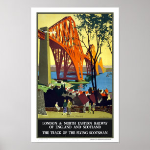 Forth Bridge, Scotland- Flying Scotsman Poster