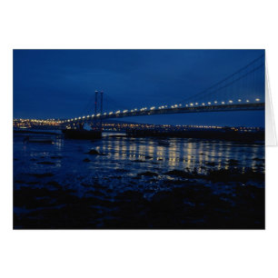 Forth Road Bridge, night