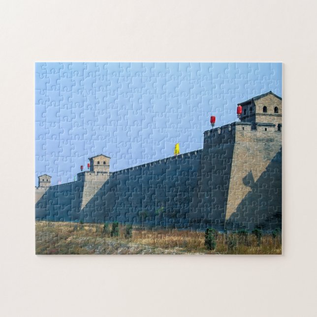 Fortification of the old city of Pingyao - China Jigsaw Puzzle (Horizontal)