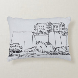 Fortified City of Calvi   Corsica, France Decorative Pillow
