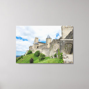 Fortified City Of Carcassonne Canvas Print