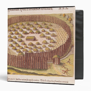 Fortified Indian Village, from 'Brevis 2 Binder
