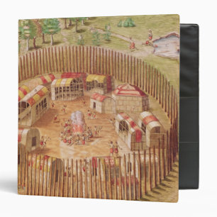 Fortified Indian Village, from 'Brevis Binder