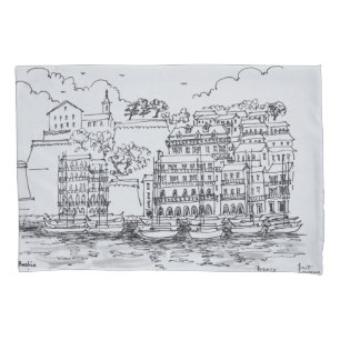 Fortified Port of Bastia, Corsica, France Pillowcase