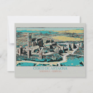 Fortified Town of Artajona, Navarre, Spain Postcard