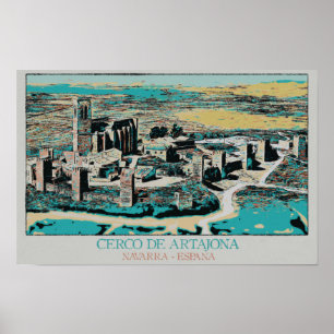 Fortified Town of Artajona, Navarre, Spain Poster