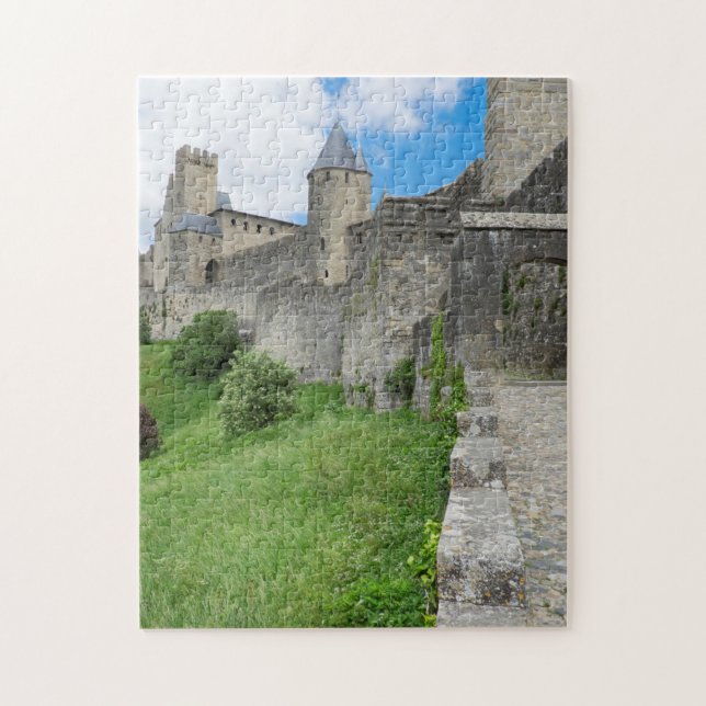 Fortified Wall of Carcassonne Jigsaw Puzzle (Vertical)