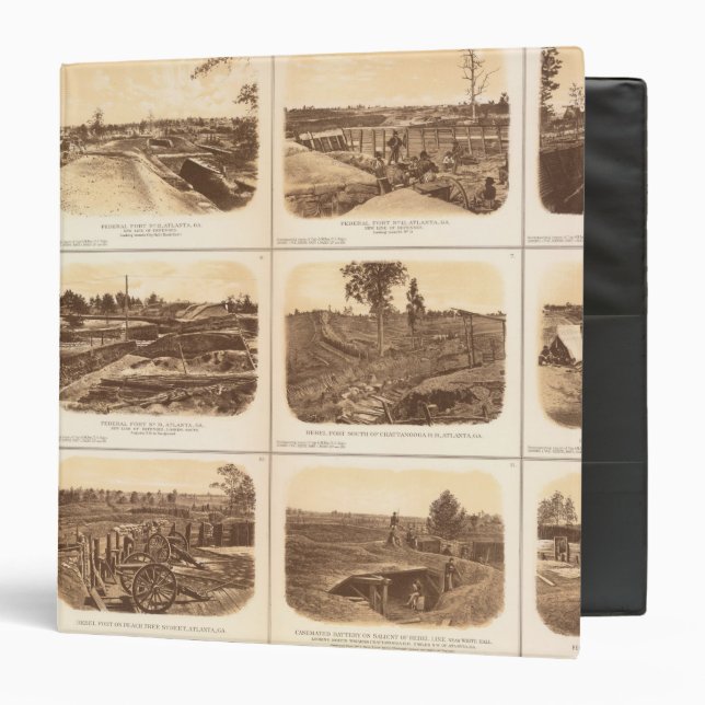 Forts, batteries, Atlanta, Ga Binder (Front/Inside)