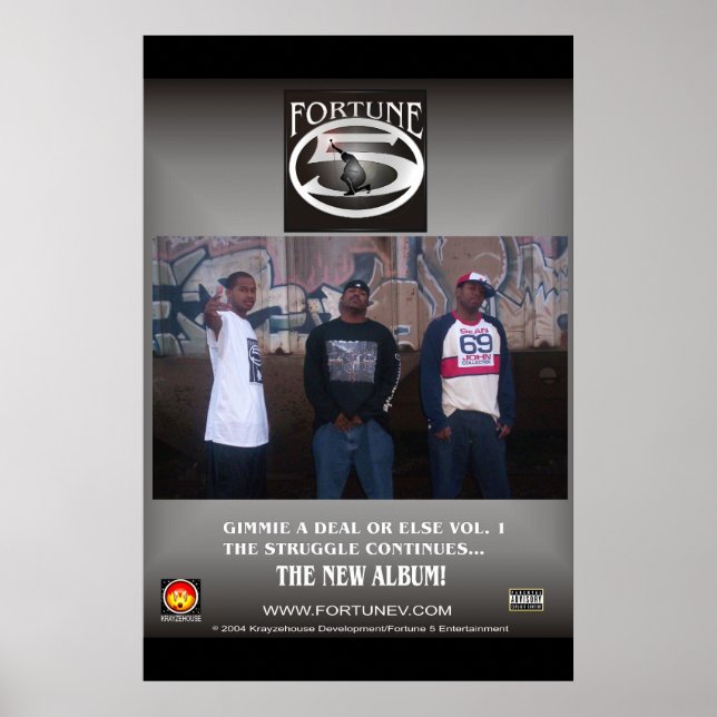Fortune 5 album poster (Front)
