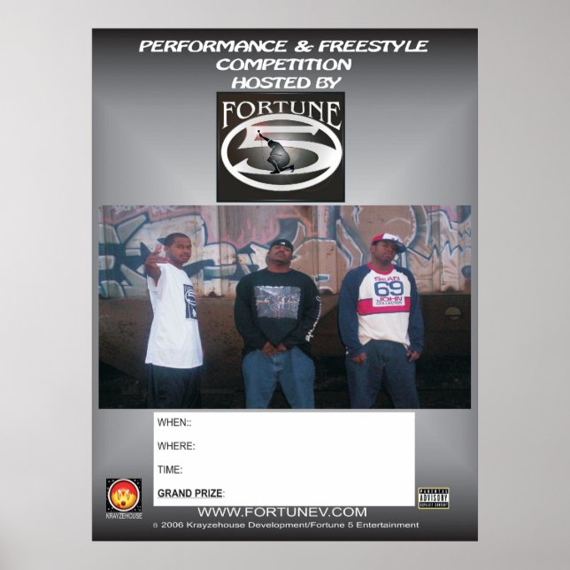 Fortune 5 freestyle poster (Front)