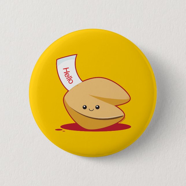 Fortune Cookie 2 Inch Round Button (Front)