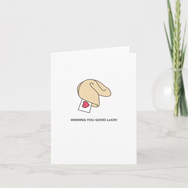 Fortune Cookie Bonne carte de chance (Devant)