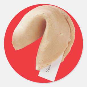 Fortune Cookie Classic Round Sticker