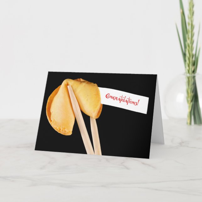 Fortune Cookie Congratulations Card (Front)