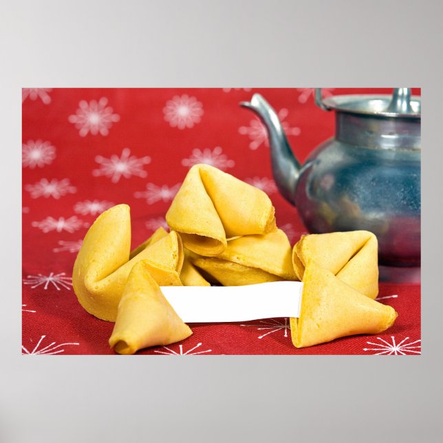 Fortune Cookie with Teapot Poster (Front)