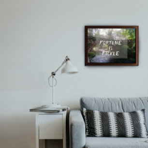 Fortune est une affiche photo du pont proverbe