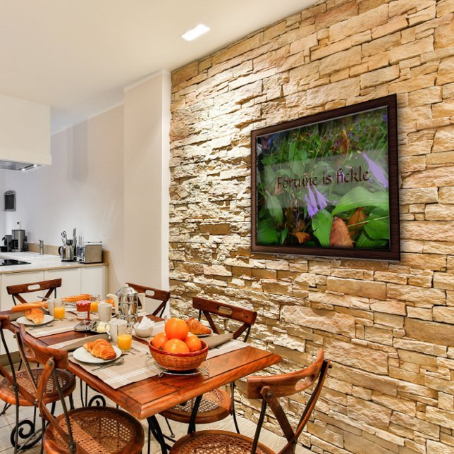 Fortune est une sagesse incertaine qui dit affiche (Créateur téléchargé)