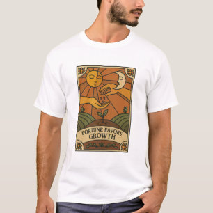Fortune Favors Growth Nurture Panel T-Shirt