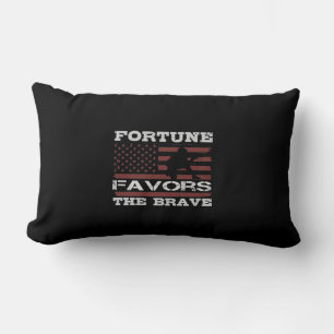Fortune Favors The Brave Lumbar Pillow