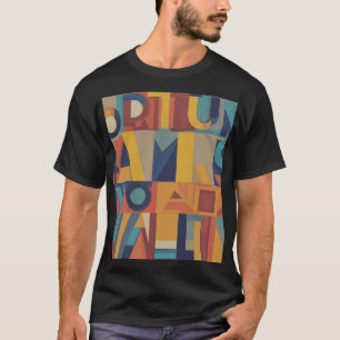 "Fortune Favors Wealthy." Men's Black T Shirt