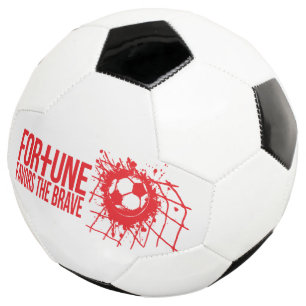 Fortune favours the brave England football Soccer Ball