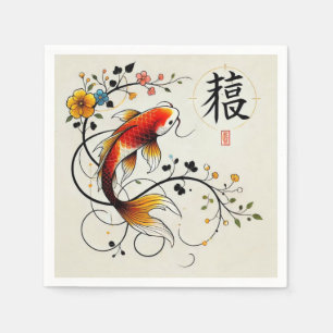 Fortune Koi Napkin